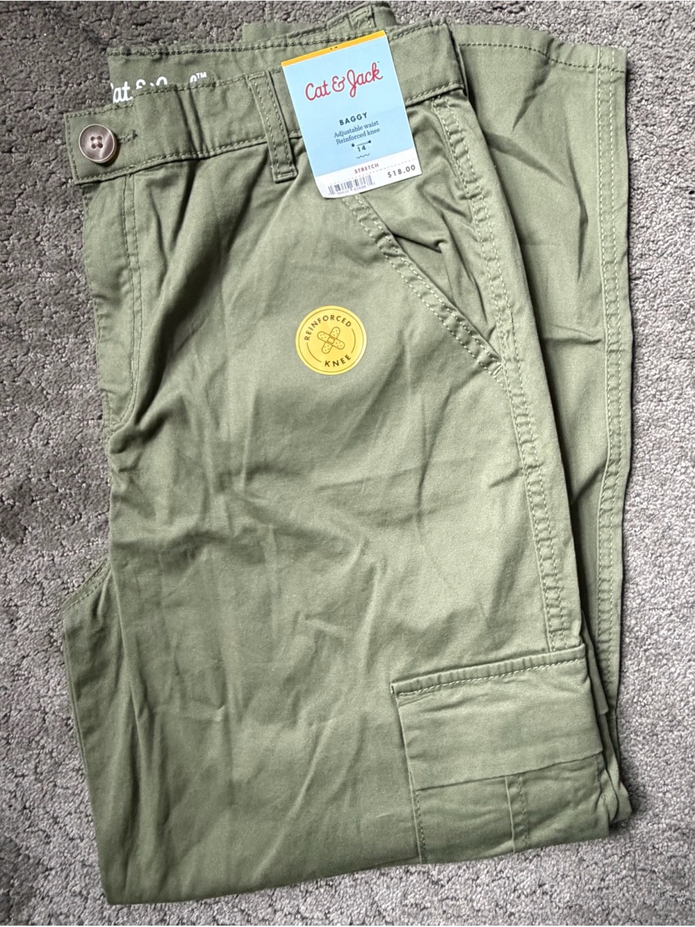 Cat & Jack Olive Cargo Pants for Boys